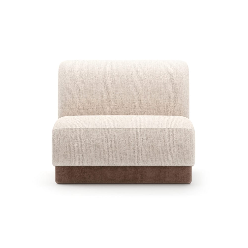 Caracole - Seta Armless Chair Oatmeal - UPH-425V-AC1-A view 2