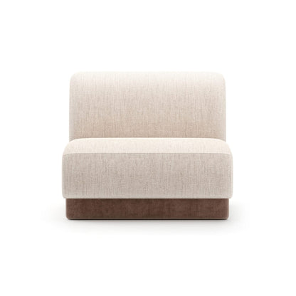 Caracole - Seta Armless Chair Oatmeal - UPH-425V-AC1-A view 2