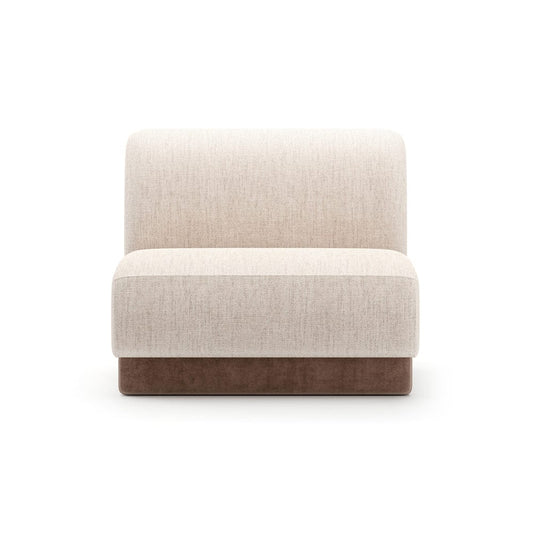 Caracole - Seta Armless Chair Oatmeal - UPH-425V-AC1-A view 2
