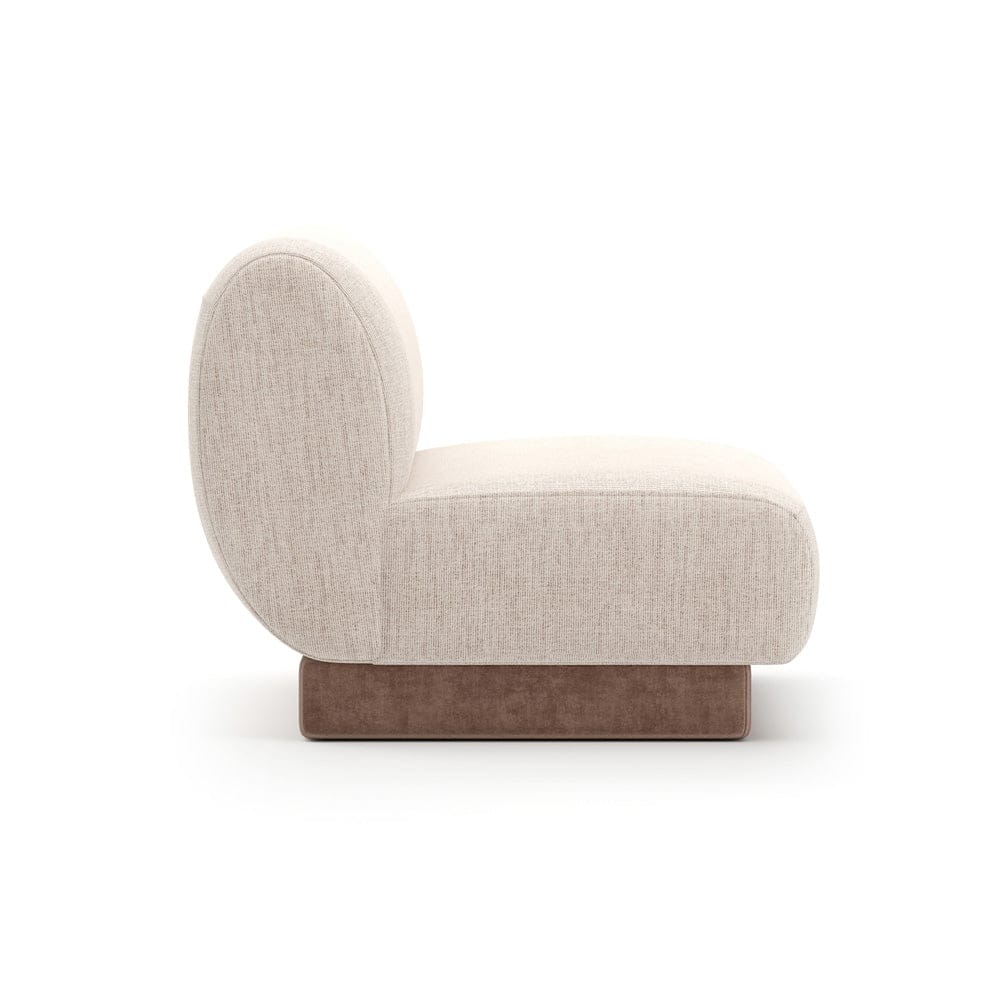 Caracole - Seta Armless Chair Oatmeal - UPH-425V-AC1-A view 3