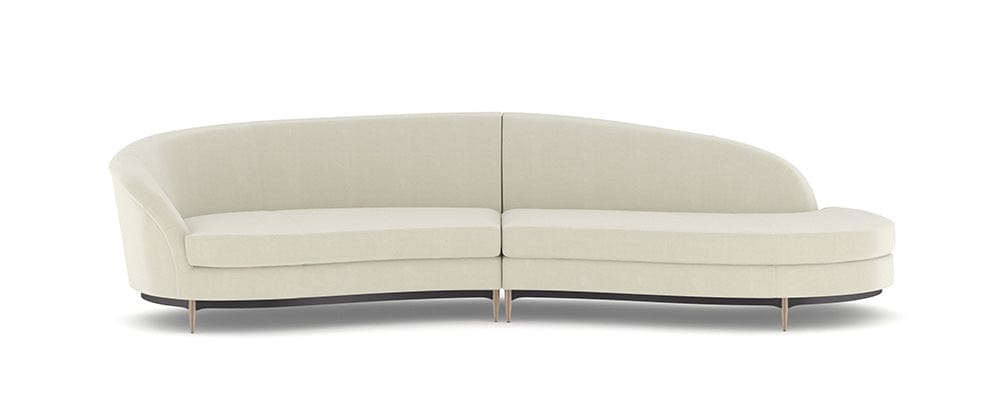Caracole - Three'S Company  2Pc Sectional in Ivory - UPH-424-SEC1-D