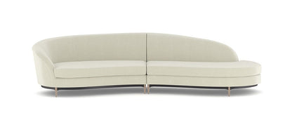 Caracole - Three'S Company  2Pc Sectional in Ivory - UPH-424-SEC1-D