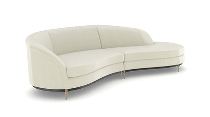 Caracole - Three'S Company  2Pc Sectional in Ivory - UPH-424-SEC1-D