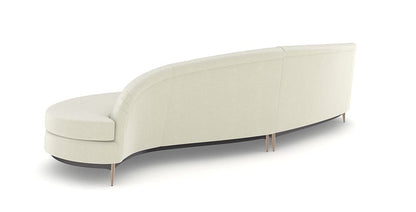 Caracole - Three'S Company  2Pc Sectional in Ivory - UPH-424-SEC1-D