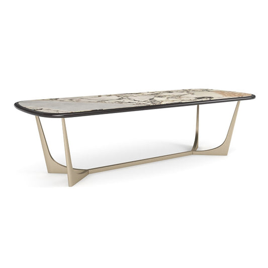 Caracole - Vena Dining Table in Otter Gloss - CLA-024-201 veiw 1