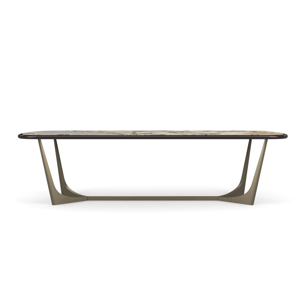 Caracole - Vena Dining Table in Otter Gloss - CLA-024-201