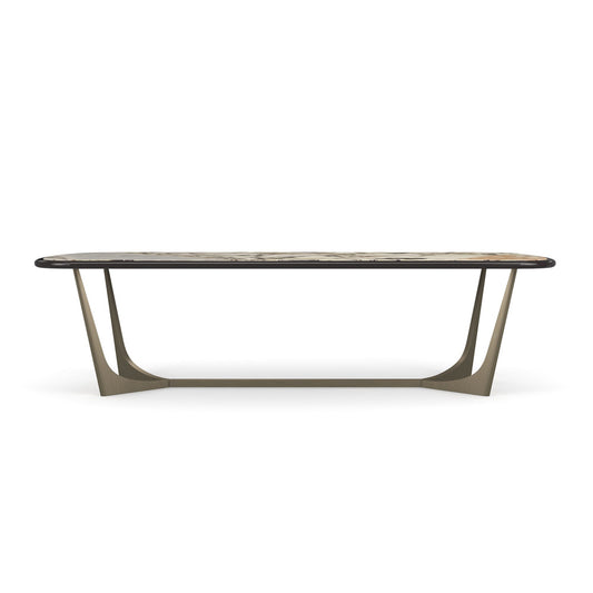 Caracole - Vena Dining Table in Otter Gloss - CLA-024-201