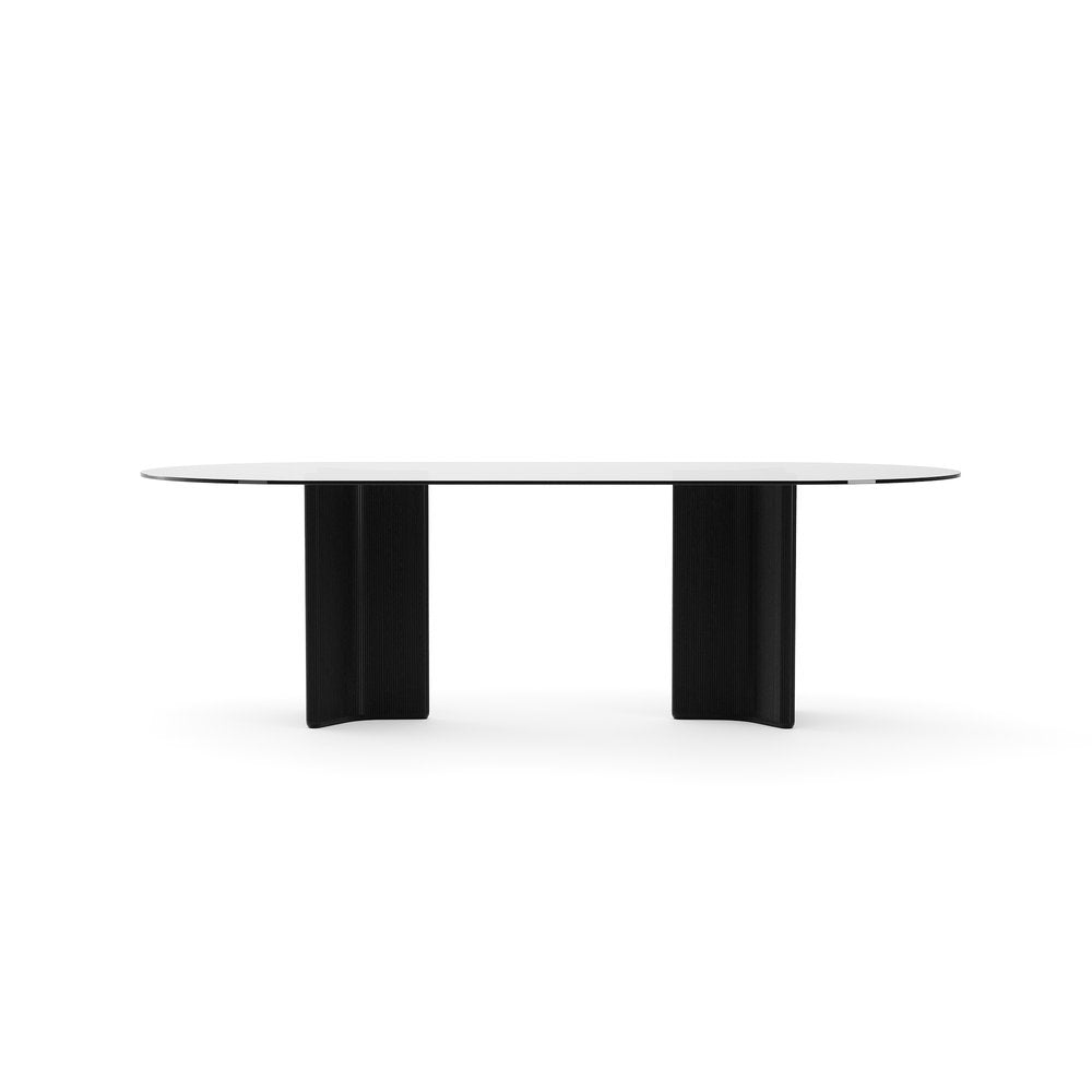 Caracole - Viola Dining Table Smoked Glass - CLA-426-206 view 2