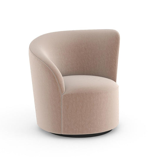 Caracole - Whorl Laf Swivel Chair in Almost Black - UPH-024-037-A veiw 1