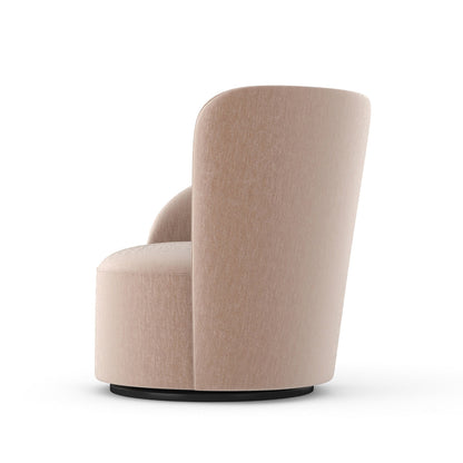 Caracole - Whorl Laf Swivel Chair in Almost Black - UPH-024-037-A_CLOSEOUT