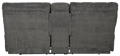 Catnapper - Ashland Lay Flat Reclining Console Loveseat in Granite/Night - 3599/1934-88/2317-08 veiw 3