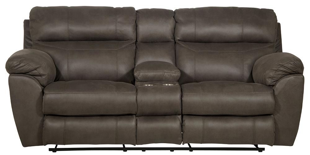 Catnapper - Atlas Reclining Console Loveseat in Charcoal - 1009115318125318 veiw 5