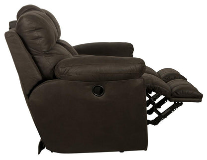 Catnapper - Atlas Reclining Console Loveseat in Charcoal - 1009115318125318 veiw 7