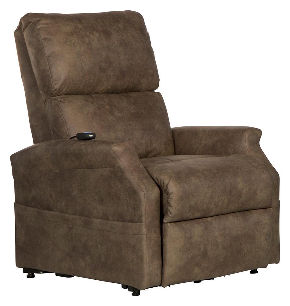 Catnapper - Brett Power Lift Lay Flat Recliner in Coffee - 4899142949 veiw 3