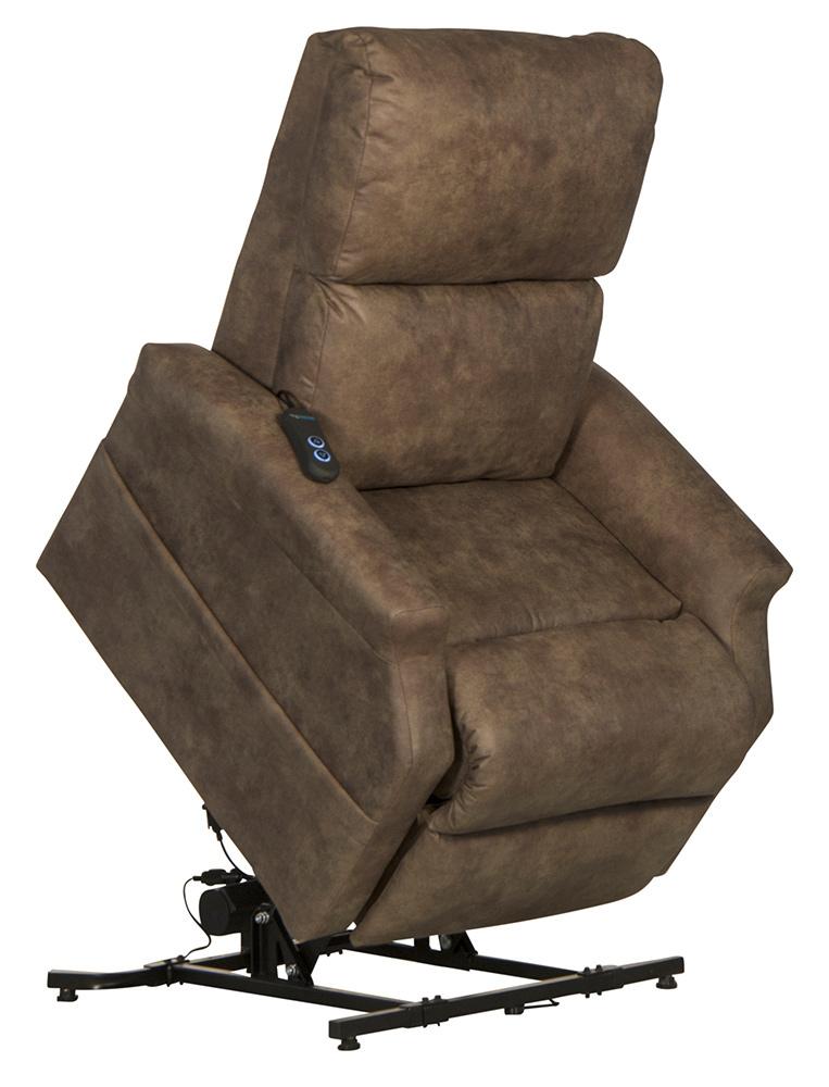 Catnapper - Brett Power Lift Lay Flat Recliner in Coffee - 4899142949 veiw 7