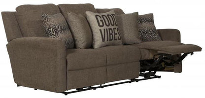 Catnapper - Calvin Power Reclining Sofa in Otter/Midnight - 61631/1894-19/2364-48 veiw 2
