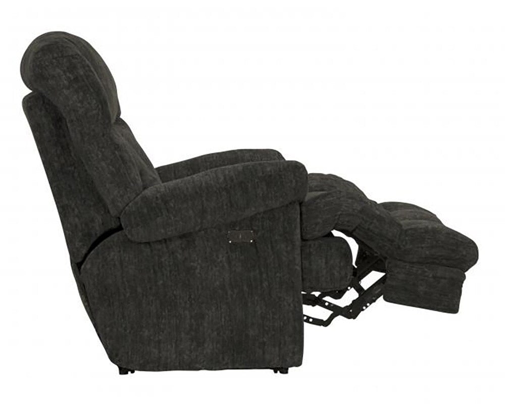 Catnapper - Cirrus Power Lay Flat Chaise Recliner in Charcoal - 62630-7/1760-48 veiw 6