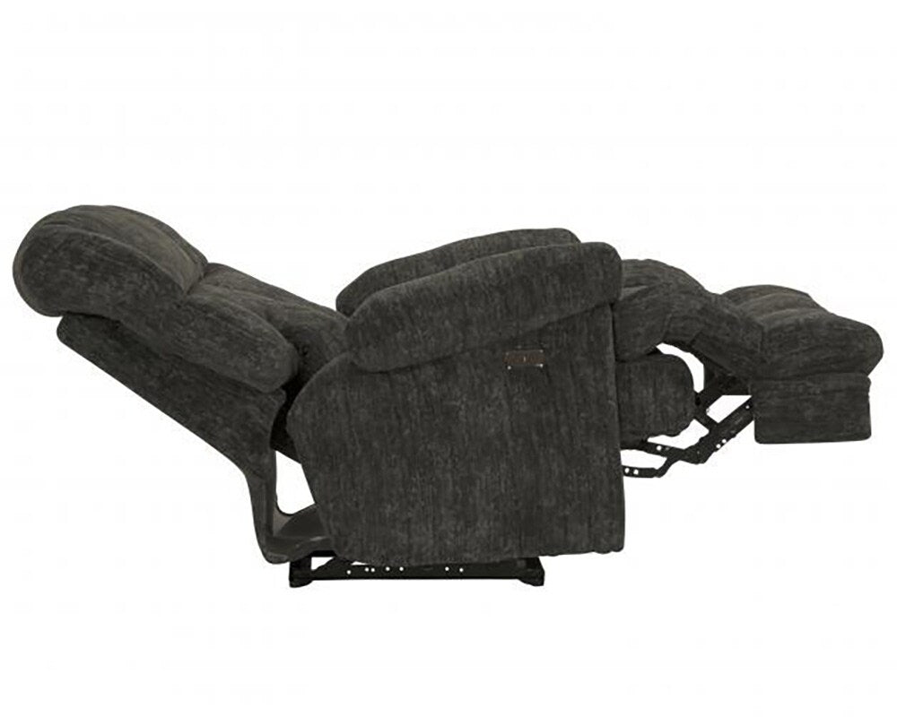 Catnapper - Cirrus Power Lay Flat Chaise Recliner in Charcoal - 62630-7/1760-48 veiw 7