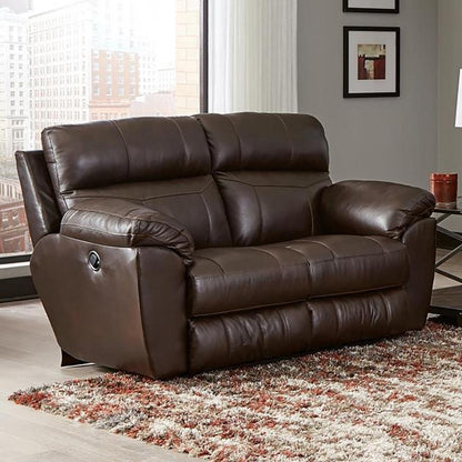 Catnapper - Costa Lay Flat Reclining Loveseat in Chocolate - 4072/1273-89/3073-89 veiw 5