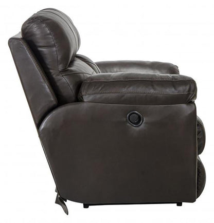 Catnapper - Costa Lay Flat Reclining Loveseat in Chocolate - 4072/1273-89/3073-89 veiw 7