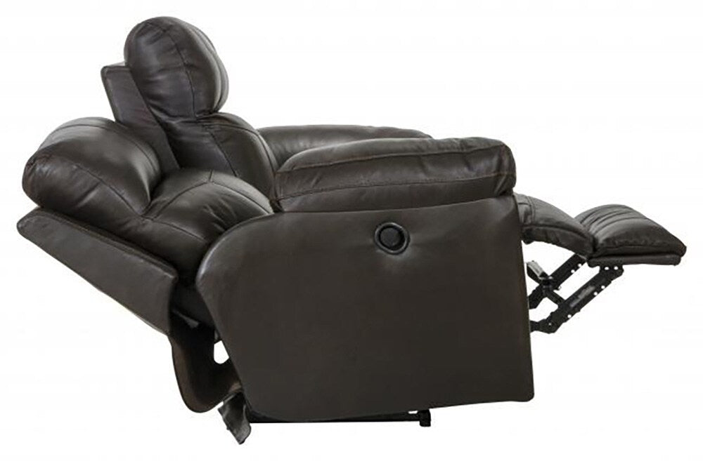 Catnapper - Costa Lay Flat Reclining Loveseat in Chocolate - 4072/1273-89/3073-89 veiw 9