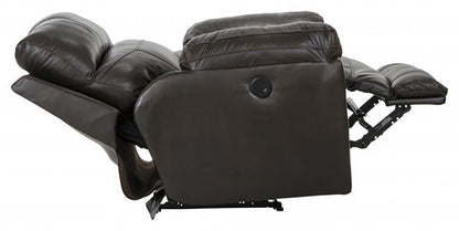 Catnapper - Costa Power Lay Flat Recliner in Chocolate - 64070-7/1273-89/3073-89 veiw 4