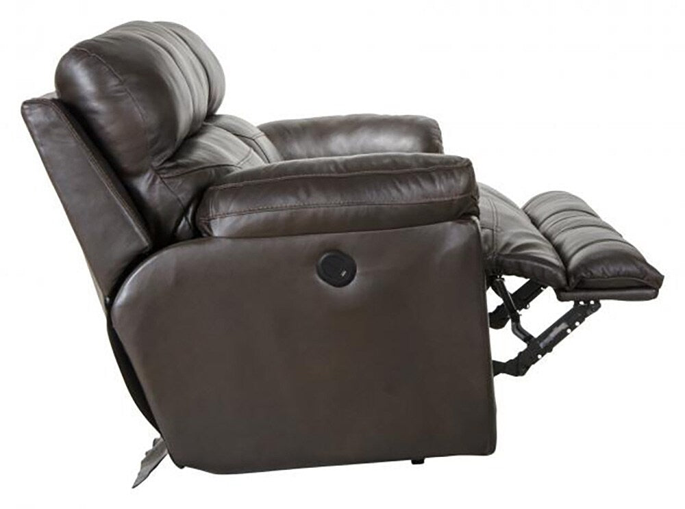 Catnapper - Costa Power Lay Flat Reclining Sofa in Chocolate - 64071/1273-89/3073-89 veiw 5