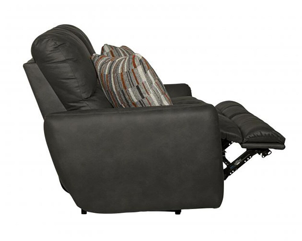 Catnapper - Dorian Power Reclining Loveseat in Charcoal/Nutmeg - 63072/1280-28/2509-28 veiw 7