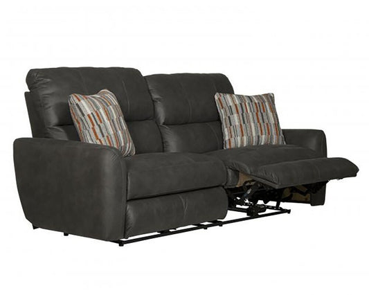 Catnapper - Dorian Power Reclining Sofa in Charcoal/Nutmeg - 63071/1280-28/2509-28 veiw 2