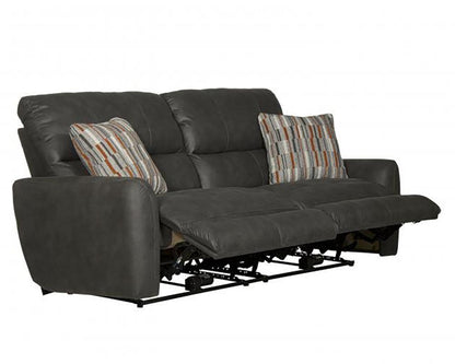 Catnapper - Dorian Power Reclining Sofa in Charcoal/Nutmeg - 63071/1280-28/2509-28 veiw 3