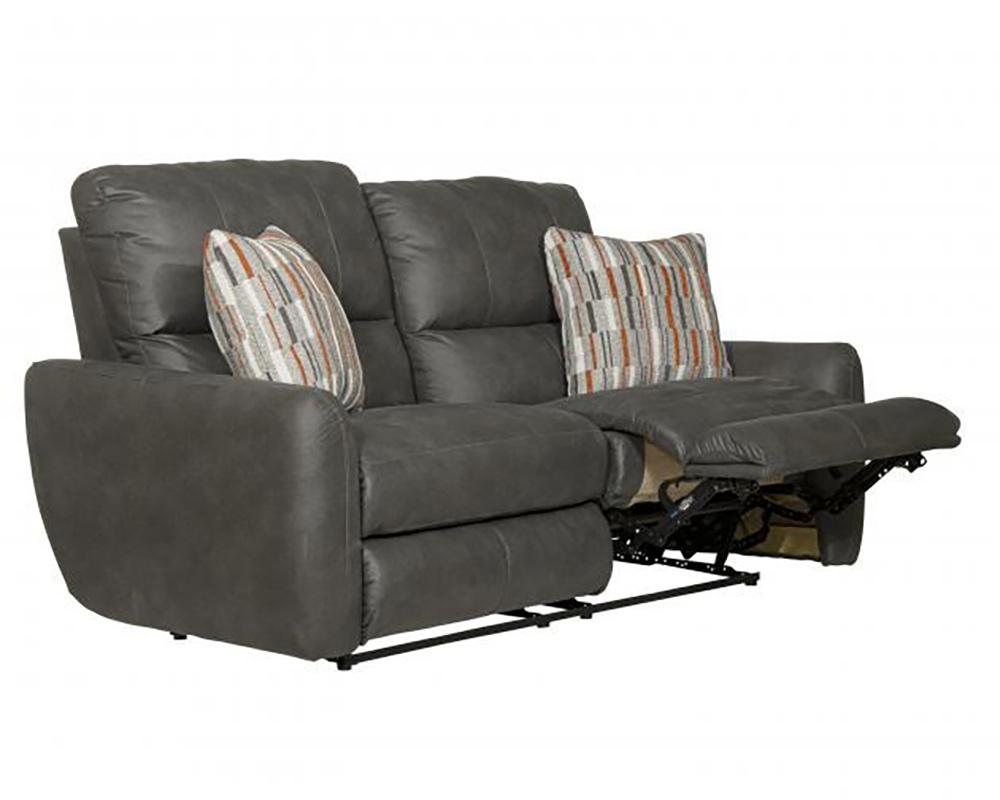 Catnapper - Dorian Reclining Loveseat in Charcoal/Nutmeg - 3072/1280-28/2509-28 veiw 2