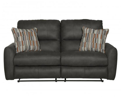 Catnapper - Dorian Reclining Loveseat in Charcoal/Nutmeg - 3072/1280-28/2509-28 veiw 5