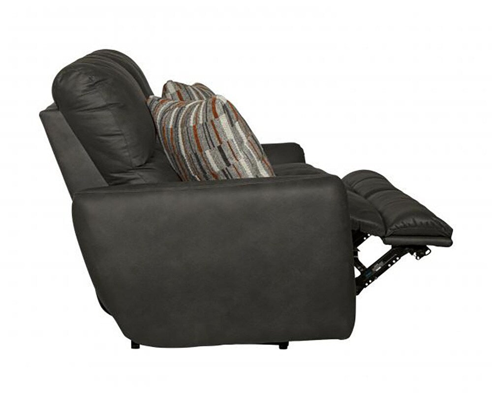 Catnapper - Dorian Reclining Loveseat in Charcoal/Nutmeg - 3072/1280-28/2509-28 veiw 7