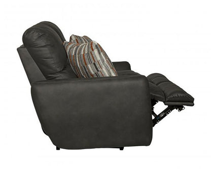 Catnapper - Dorian Reclining Loveseat in Charcoal/Nutmeg - 3072/1280-28/2509-28 veiw 7