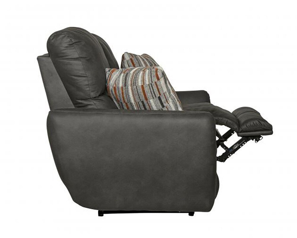 Catnapper - Dorian Reclining Loveseat in Charcoal/Nutmeg - 3072/1280-28/2509-28 veiw 8