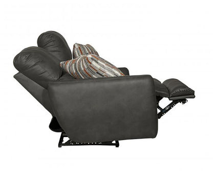 Catnapper - Dorian Reclining Loveseat in Charcoal/Nutmeg - 3072/1280-28/2509-28 veiw 9