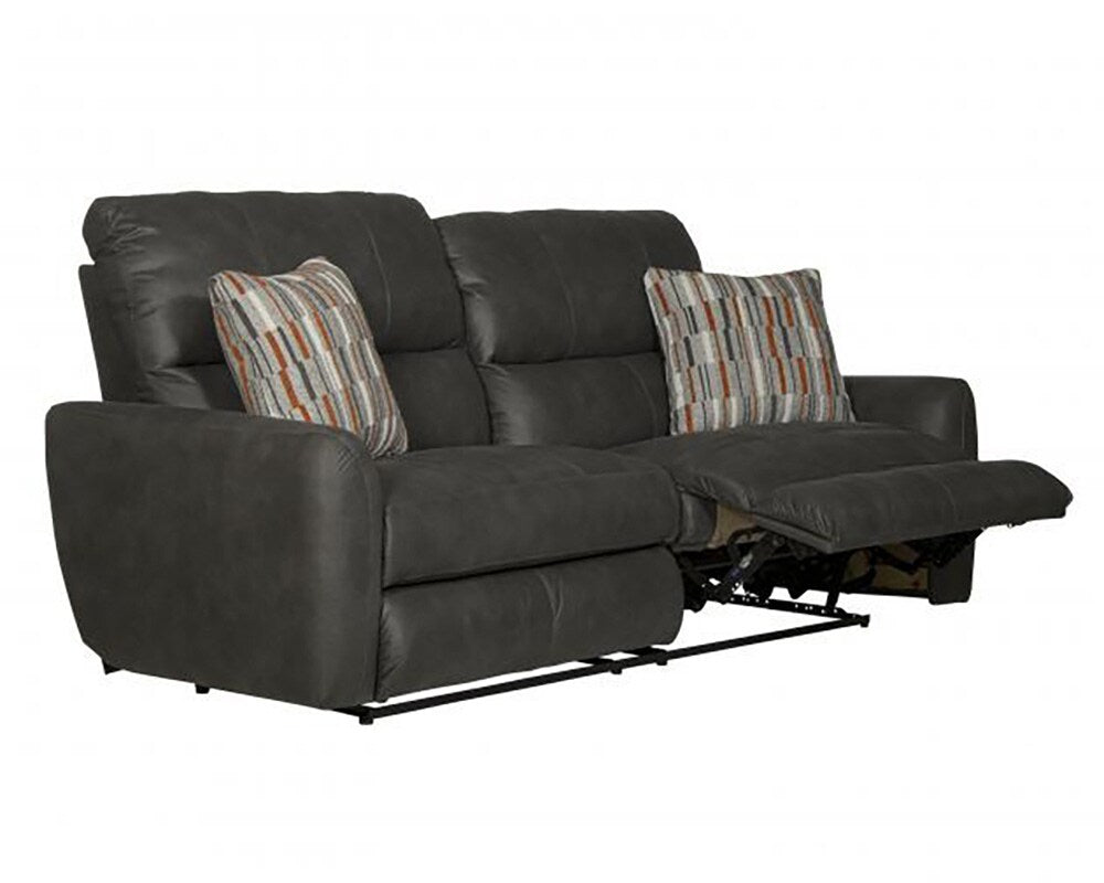 Catnapper - Dorian Reclining Sofa in Charcoal/Nutmeg - 3071/1280-28/2509-28 veiw 2