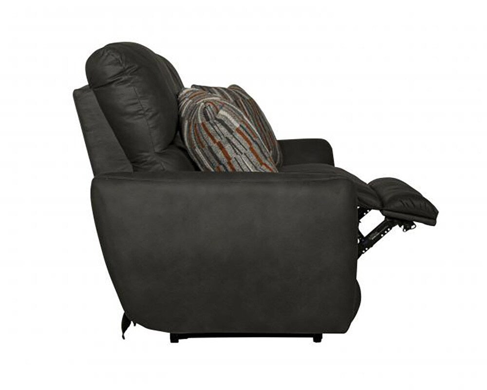 Catnapper - Dorian Reclining Sofa in Charcoal/Nutmeg - 3071/1280-28/2509-28 veiw 8