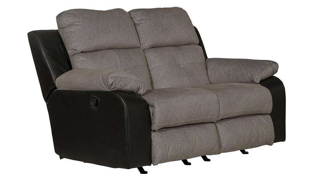 Catnapper - Felix Rocking Reclining Loveseat in Black/Granite - 11422115208195338 veiw 1