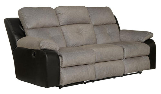 Catnapper - Felix Sofa w/3 Recliners & Drop Down Table in Black/Granite - 11445115208195338 veiw 1