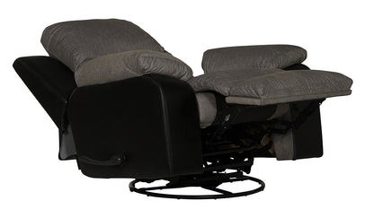 Catnapper - Felix Swivel Glider Recliner in Black/Granite - 11405115208195338 veiw 2