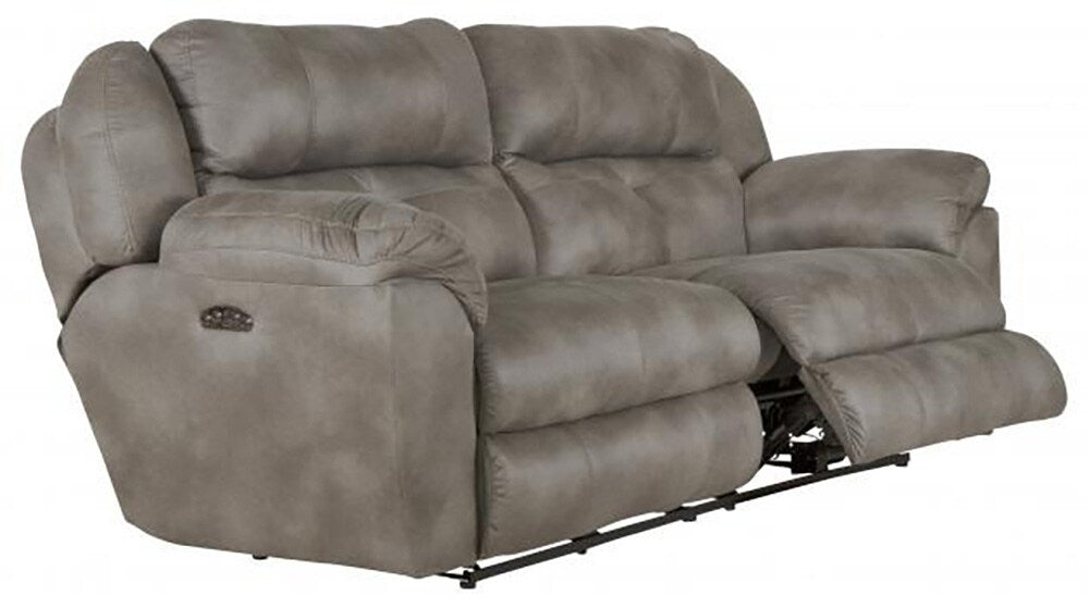 Catnapper - Ferrington Power Headrest Power Lay Flat Reclining Sofa in Steel - 61891/1300-28 view 1