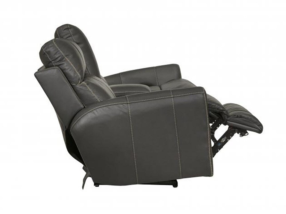 Catnapper - Fredda Power Headrest Power Lay Flat Reclining Console Loveseat w/Zero Gravity in Anthracite - 64489/1225-58/3025-58 veiw 7