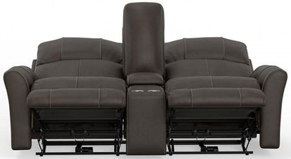 Catnapper - Fredda Power Headrest Power Lay Flat Reclining Console Loveseat w/Zero Gravity in Coffee - 64489/1225-09/3025-09 veiw 7