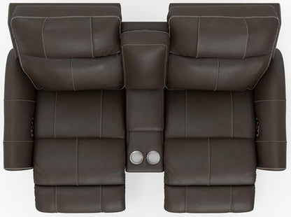 Catnapper - Fredda Power Headrest Power Lay Flat Reclining Console Loveseat w/Zero Gravity in Coffee - 64489/1225-09/3025-09 veiw 16