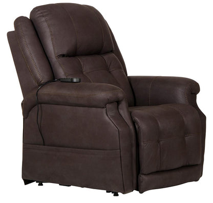 Catnapper - Haywood Power Headrest Power Lift Lay Flat Recliner w/Heat & Massage in Chocolate - 64890141259 veiw 2