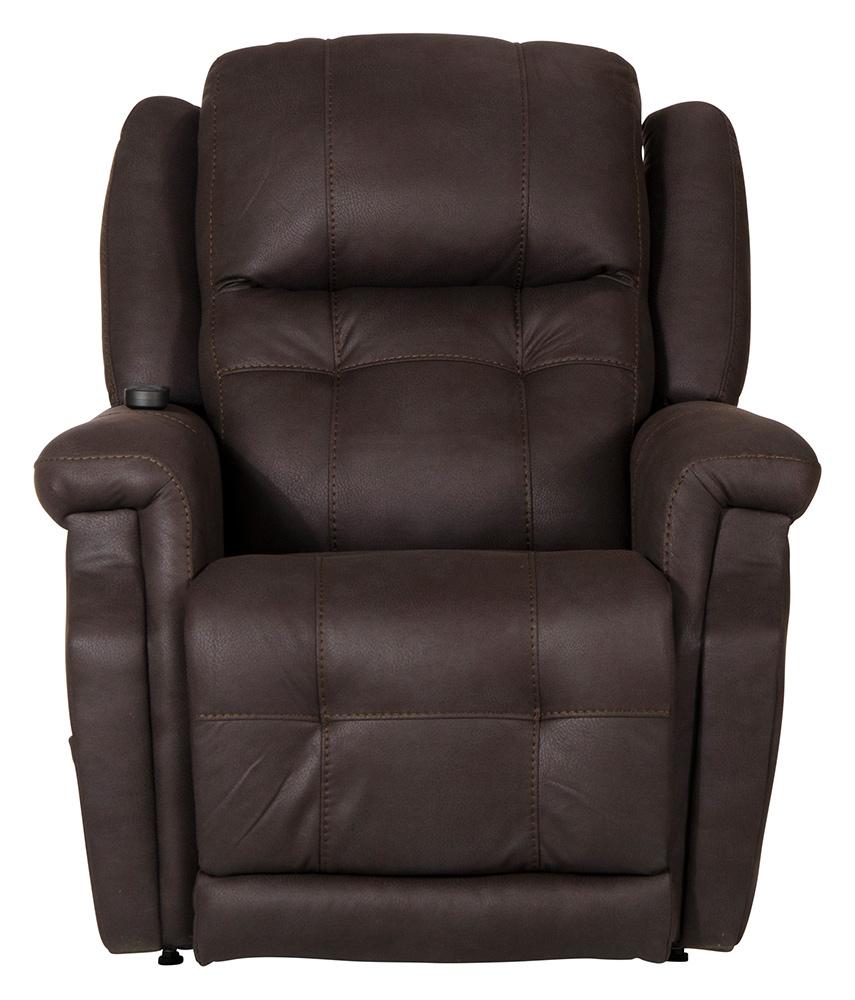 Catnapper - Haywood Power Headrest Power Lift Lay Flat Recliner w/Heat & Massage in Chocolate - 64890141259 veiw 4