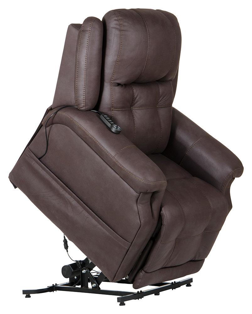 Catnapper - Haywood Power Headrest Power Lift Lay Flat Recliner w/Heat & Massage in Chocolate - 64890141259 veiw 5