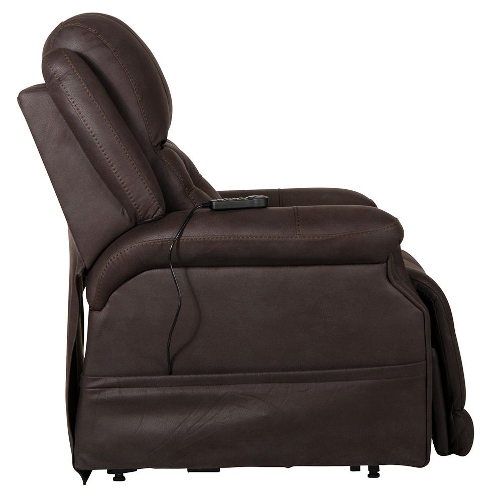 Catnapper - Haywood Power Headrest Power Lift Lay Flat Recliner w/Heat & Massage in Chocolate - 64890141259 veiw 7