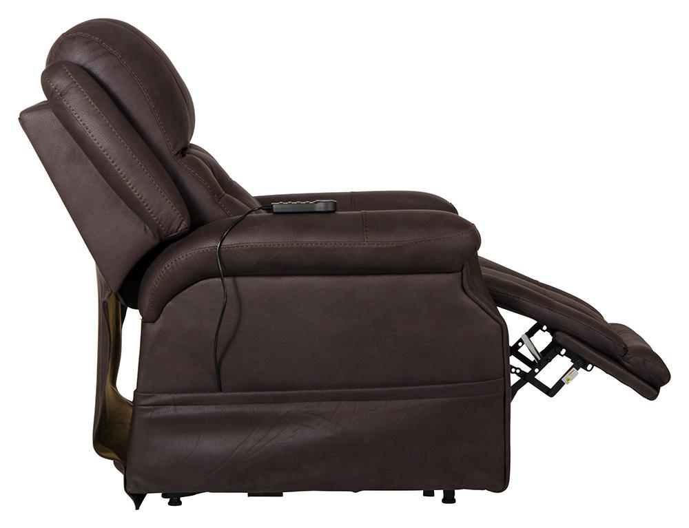 Catnapper - Haywood Power Headrest Power Lift Lay Flat Recliner w/Heat & Massage in Chocolate - 64890141259 veiw 8